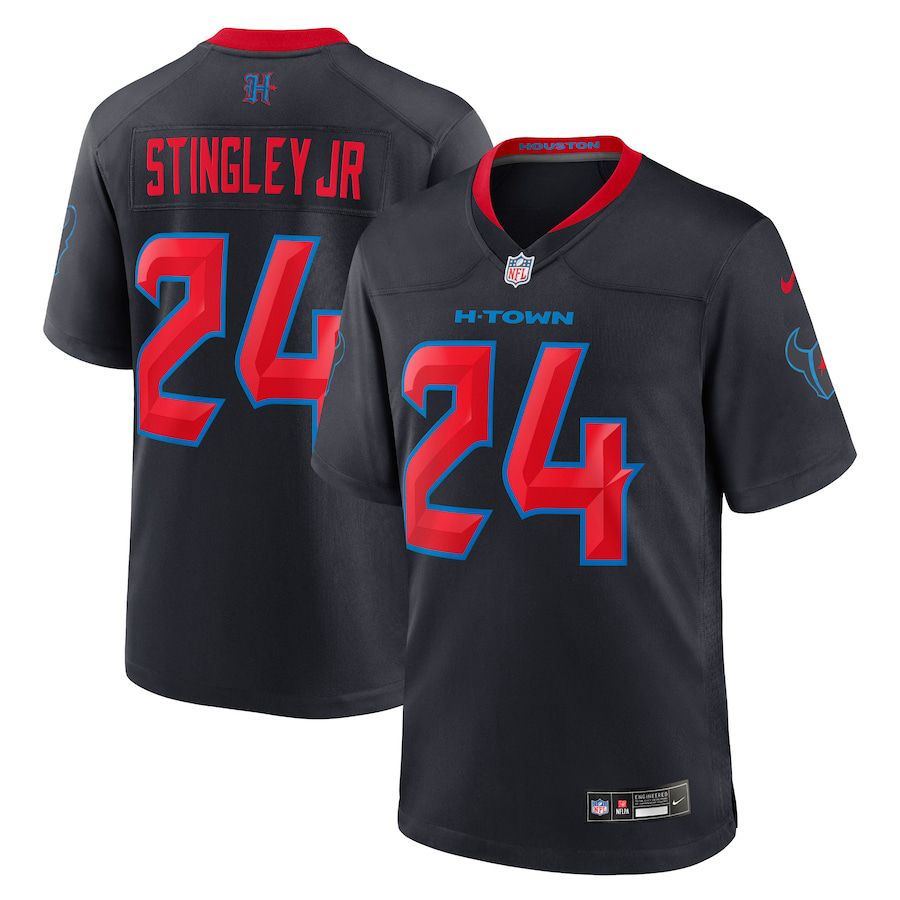Men Houston Texans 24 Derek Stingley Jr. Nike Navy 2nd Alternate Game NFL Jersey